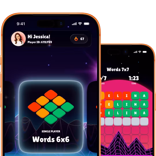 Word Legends word puzzle game screens